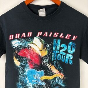 Brad Paisley H2O World Tour Graphic T-Shirt Concert‎ Tee Black